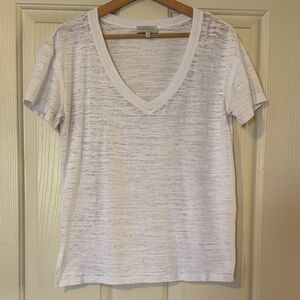 Lucky Brand White V-Neck t- shirt